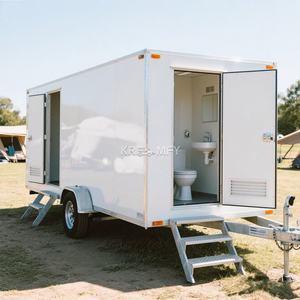 Toilettes portables pour événements spéciaux 2025, toilettes VIP et douches, remorques avec toilettes montées, remorque de toilettes à vendre - Product Image 6