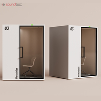 Cabine insonorisée pour bureau partagé, salle de fumeurs, compartiment silencieux, insonorisation extérieure, cabine insonorisée pour la maison