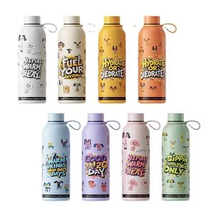 Botella de Agua de Acero Inoxidable 304 con Doble Aislamiento al Vacío, Recubrimiento de Goma, 500 ml, con Asa de Silicona - Product Image 6