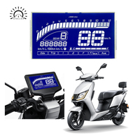 Pantalla LCD para Tablero de Motocicleta, Pantalla de Segmentos Multicolor Tipo VA para Motocicleta Inteligente, Instrumento Digital de Fábrica