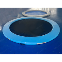 Plateforme flottante de 8/10/12 pieds, hamac aquatique en PVC Drop-Stitch, anneau flottant rond gonflable pour adultes