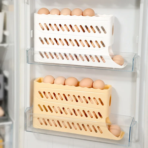 Special <b>Egg</b> Organizer Tool Plastic Material Fridge Side Door <b>Egg</b> Holder for Home Kitchen or Camping Use - Product Image 4