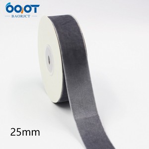 Ruy băng trong kho, Ruy băng nhung, Ruy băng nhung một mặt màu đỏ tươi, ruy băng đầy màu sắc, phụ kiện ruy băng tự làm - Product Image 6