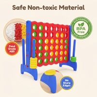 Jeu de société géant à prix de gros, design 3D, antidérapant, jeu de société géant 4 en ligne pour fêtes, maternelles et puzzles pour enfants