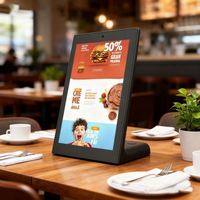 Table de conception populaire Lcd intérieur électronique Android tablette PC amical menu numérique panneau d'affichage carte de Table en verre