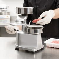 Machine professionnelle à rouleaux pour boulettes de poulet, Machine à hamburger, Machine à viande