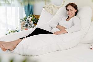 Almohada de embarazo en forma de <span class=keywords><strong>U</strong></span>-Almohada de embarazo completa-Almohada de maternidad para embarazadas-para dormir de lado y aliviar el dolor de espalda - Product Image 4