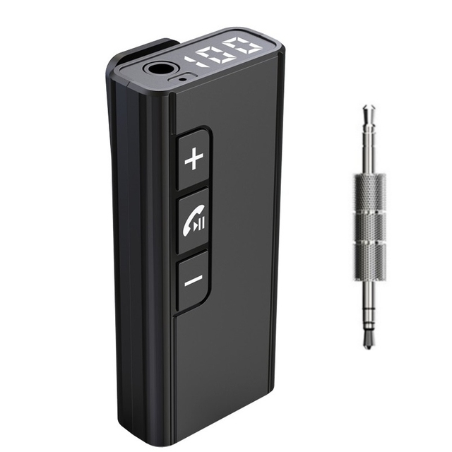 Lavalier BT 5.4 Blue Tooth Audio Receiver Adapter Wireless Media Adapter 3.5mm Jack AUX Music for Car Earphone Headset Speaker