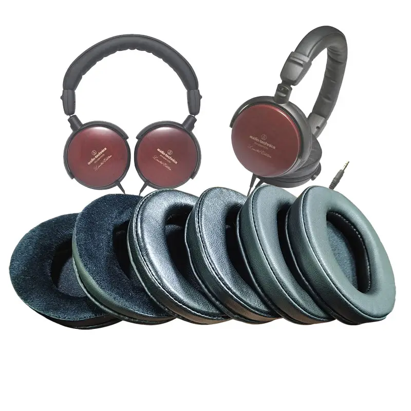 Replacement Ear Pad Ear Covers Earpads For Headphone AUDIO TECHNICA ATH-ESW9 10JPN 11LTD Lambskin Protein leather Velvet