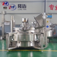 50-800 L industriel électrique/gaz/vapeur automatique cuisson mélangeur Machine en acier inoxydable sucre Caramel mélangeur Machine