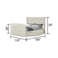 Pinzhi Home Maßgefertigtes Modernes Luxus-Schlafzimmermöbel-Set Luxuriöses Kingsize-Polsterbett mit TV-Rahmen Schlafzimmer-Sets Bett