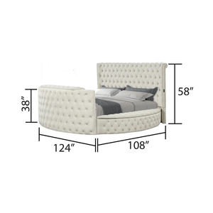 ชุดเฟอร์นิเจอร์ห้องนอนหรูหราทันสมัยสั่งทำพิเศษจาก Pinzhi Home เตียงนอนขนาดคิงไซส์หุ้มเบาะพร้อมโครงเตียงแบบมีทีวีในตัว - Product Image 6