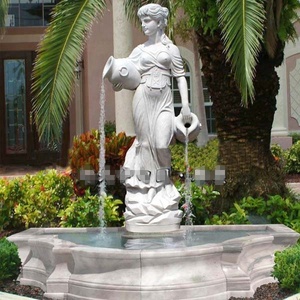 <span class=keywords><strong>Fontaine</strong></span> d'eau extérieure avec statue, fontaines d'eau en marbre uniques, fontaines et statues en marbre - Product Image 2