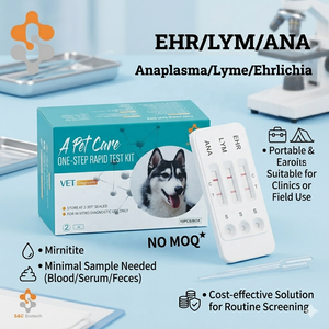 Kit de test rapide haute sensibilité pour la détection combinée du parvovirus canin, de la distemper et de l'Ehrlichia, pour usage <span class=keywords><strong>vétérinaire</strong></span> (hôpital/<span class=keywords><strong>clinique</strong></span>/à domicile) - Product Image 6