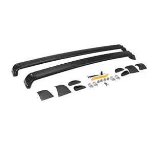 Black Carrying Luggage Car Crossbar Roof Rack Heavy Duty Offroad Aluminum Alloy Roof Rack Top Carrier