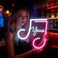 Letrero de Neón LED Acrílico Personalizado Neonawall, Decoración de Pared con Iluminación Regulable para el Hogar, Bar, Cafetería, Boda, Regalo de San Valentín