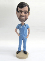 Figurine de docteur Bobblehead en polyrésine OEM faite à la main personnalisée Bobblehead pour Souvenir et Collection