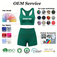 Ensemble Pilates Tendance pour Femmes : Débardeur Dos Nageur Contraste de Couleurs et Pantalon de Yoga Évasé à Taille Pliée, 2 Pièces, Tenue de Sport Personnalisable avec Logo