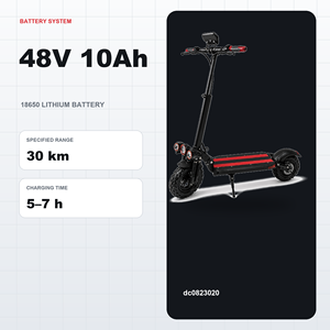 Trottinette pliable 800W avec batterie 48V 10Ah, pneus tubeless de 11 pouces, freins à disque doubles - Product Image 4