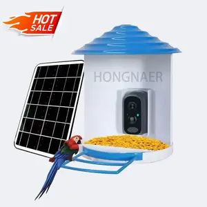 Hongnaer 1080p năng lượng mặt trời không thấm nước thông minh Bird Feeder với máy ảnh Wifi App cài đặt