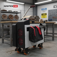 Nettoyeur laser HANTENCNC 500W, machine de nettoyage à impulsions portative, élimination de la rouille, de l'oxyde et de la peinture pour la réparation automobile