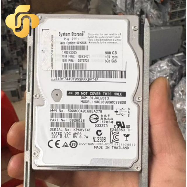 900GB 10K RPM 6Gb/s SAS 2.5" 00Y2431 00MJ147 6G 2.5" SAS Enterprise HDD Hard Disk for Storage