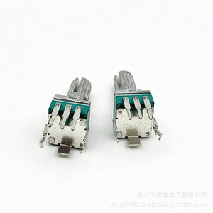 Potentiomètre simple à puce de carbone à ressorts coudés 097 B10K 50K 100K pour usage rotatif - Product Image 5