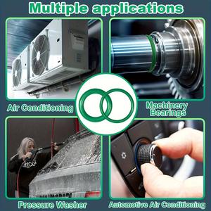 Kit de réparation de joints toriques verts, 595 pièces, taille standard, pour joint d'étanchéité de climatisation automobile, outil de réparation automobile - Product Image 5