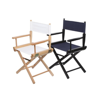 Chaise de metteur en scène pliable en bois de hêtre d'artiste pliable et portable de luxe professionnel léger et personnalisé