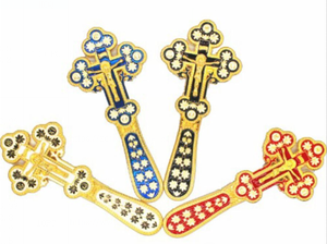 2020 en alliage de <span class=keywords><strong>zinc</strong></span> plaqué or cérémonie Catholique tenant une croix orthodoxe nouveau <span class=keywords><strong>sur</strong></span> <span class=keywords><strong>le</strong></span> nouveau - Product Image 2