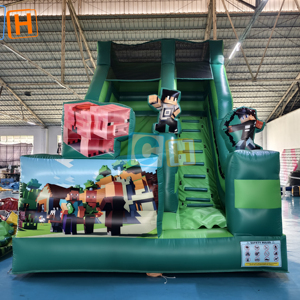 Tobogán Inflable Seco para Niños Más Popular, Castillo Inflable con Doble Tobogán y Soplador, Tobogán Inflable Seco para Niños - Product Image 1