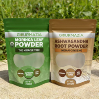 Sachets en plastique refermables de qualité alimentaire imprimés sur mesure avec fenêtre pour l'emballage de poudre de matcha