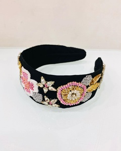 Elegant Handmade Beaded <b>Headband</b> For Women And Girls Fashion Hair Accessories With Colorful Design Stylish Comfortable - Product Image 2