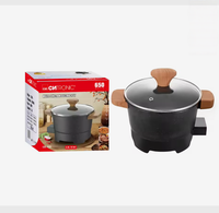 VENTE FLASH - Cuisinière multifonctionnelle - Marmite électrique compacte - Cuiseur vapeur avec grille et chaleur uniforme - Revêtement antiadhésif