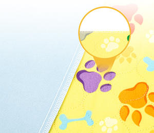 Tapis de pipi pour chiot imperméable et réutilisable à 4 couches, antidérapant, OEM, bon marché - Product Image 3