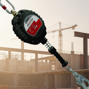 Dispositifs antichute rétractables en acier avec 4 anneaux en D, boucle à connexion rapide, capacité de 130 kg - Product Image 3