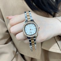 Montres de luxe Scottie 9617 à quartz en acier inoxydable avec logo personnalisé et étanche pour femmes