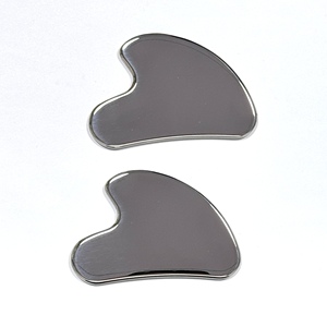 Guasha facial en acier inoxydable 304 de qualité médicale, logo personnalisé, lifting du visage, anti-gonflement - Product Image 6