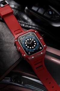 Salida de fábrica Caja de goma Reloj 41mm 45mm 49MM Caja de correas de reloj integradas para <span class=keywords><strong>Richard</strong></span> Apple Watch ultra Correa - Product Image 5