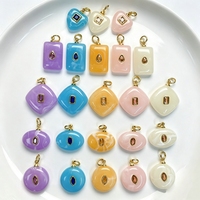 Collier tendance en corde tressée colorée avec pendentif en pierre naturelle et breloque plaquée or pour femme, usage quotidien