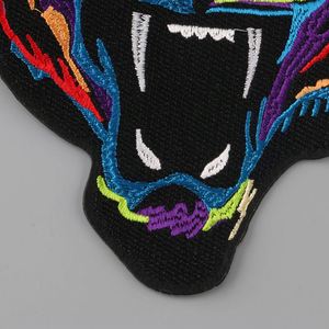 New Design Iron on Big Size 16.5CM*22CM Embroidery Colors Lifelike tiger Patches for Hoodies - Product Image 4