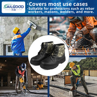Bottes de sécurité à bout en acier camouflage pour hommes | Chaussures de travail anti-crevaison avec tige en toile microfibre