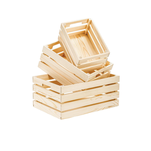 WOQI Caisses gigognes <span class=keywords><strong>en</strong></span> <span class=keywords><strong>bois</strong></span> de pin naturel avec poignées Panier de rangement décoratif <span class=keywords><strong>en</strong></span> <span class=keywords><strong>bois</strong></span> <span class=keywords><strong>pour</strong></span> l'artisanat <span class=keywords><strong>pour</strong></span> le stockage de style amoureux - Product Image 1