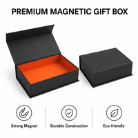 Boîte cadeau magnétique personnalisée de luxe, boîte d'emballage en papier pliable, boîte en carton rigide pour bijoux, cosmétiques, vêtements