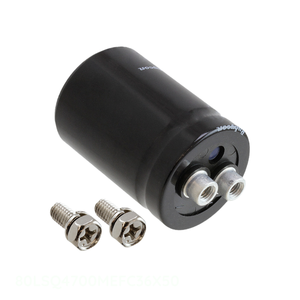 Condensador de Montaje en Chasis de Canal de Fabricante 4700uF, Aluminio, 4700UF, 20%, 80V, SCREW CH 80LSQ4700MEFC36X50 - Product Image 1