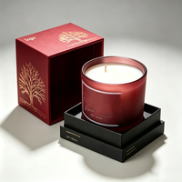 Cajas de Regalo para Velas Aromáticas Reciclables con Logotipo Personalizado, Laminación Mate, Empaque de Cartón de Lujo para Perfumes y Aceites Esenciales