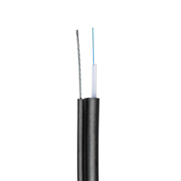 Autoportante 1/2/4/6/12 núcleo pequeña figura 8 cable de fibra exterior tipo redondo FTTH Cable de caída de fibra