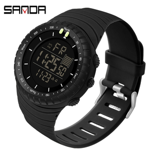 Montre numérique SANDA 6071 pour hommes, montres de sport, montre électronique LED pour hommes, montre-bracelet pour hommes, montre-bracelet étanche - Product Image 2