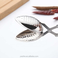1 pièce Filtre à thé boule en acier inoxydable avec poignée pour thé en vrac, infuseur à thé et boule à épices pour fondue, Dropshipping