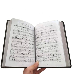 Impression de livres personnalisés en gros en Chine, couverture souple en cuir avec dorure à chaud, impression de livres de chants <span class=keywords><strong>et</strong></span> de louanges - Product Image 4